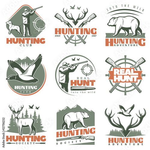 Real Hunt Emblem Set