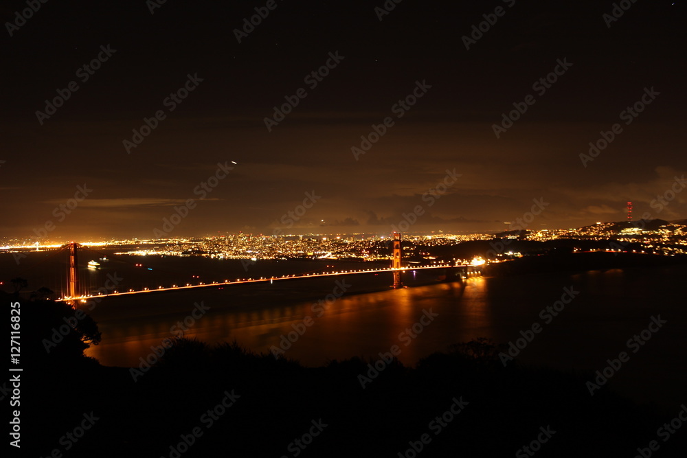 Golden Gate Bridge at night Golden Gate Bridge at night