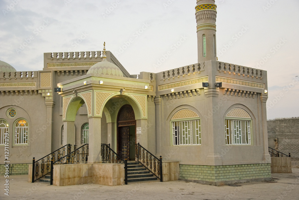 Sultanate of Oman traditional architecture - mosque in sur