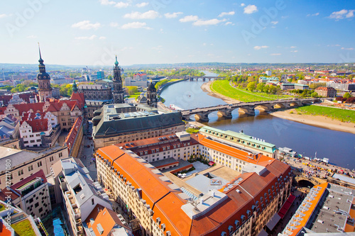 Blick auf Dresden, Deutschland