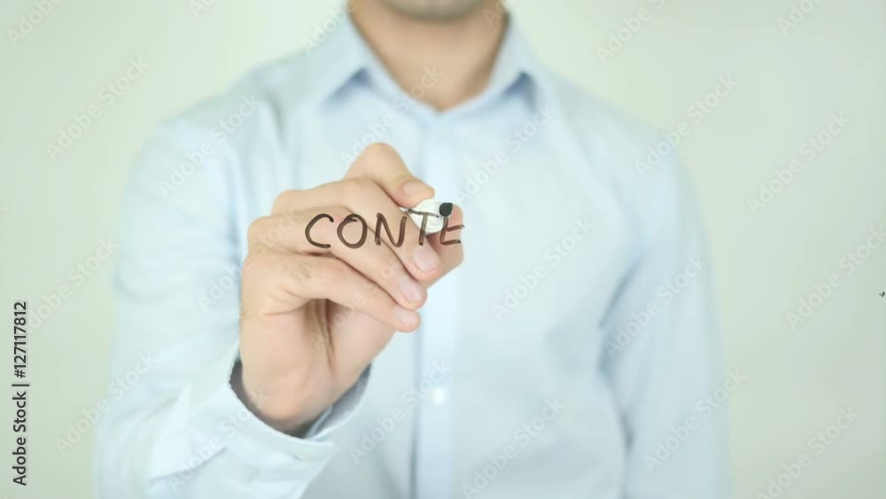 Content, Man Writing on Screen Content, Man Writing on Screen