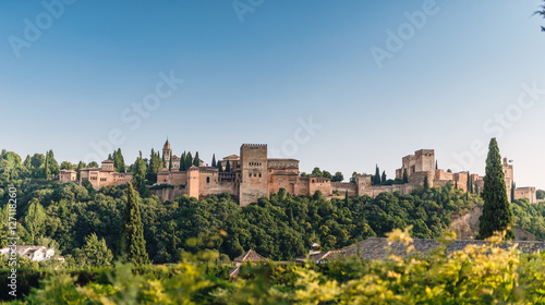 Ancient arabic fortress of Alhambra, Granada, Spain.