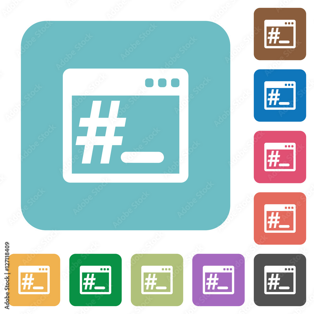 OS root terminal flat icons OS root terminal flat icons