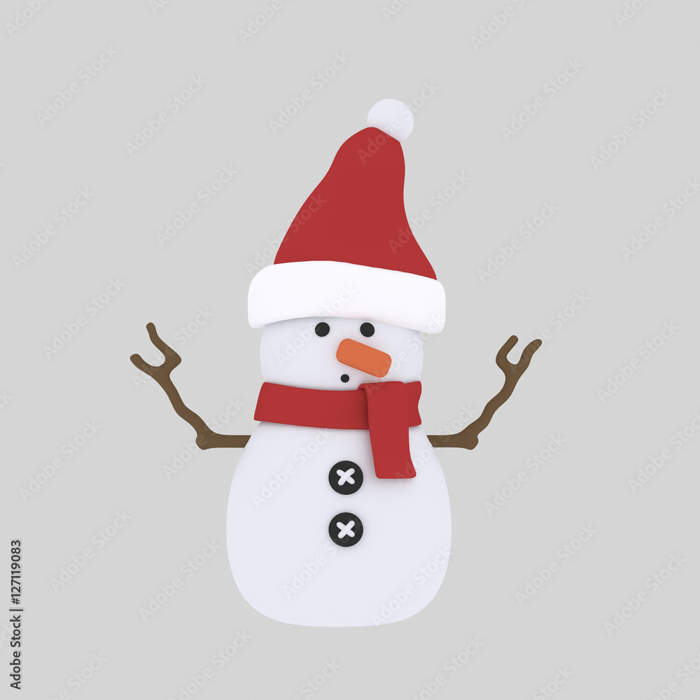 Snowman.

Custom 3d illustration contact me!