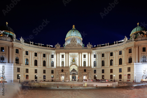 VIENNA, AUSTRIA - JUNE 5, 2015: Michaelerplatz square of Hofburg