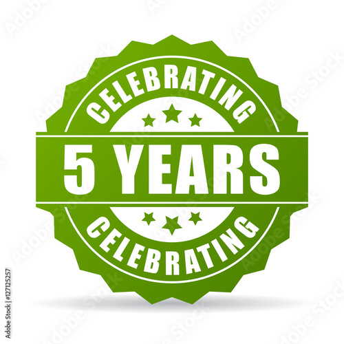 Five years anniversary celebrating icon