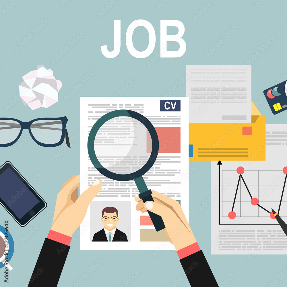 hired for the job design, vector illustration hired for the job design, vector illustration