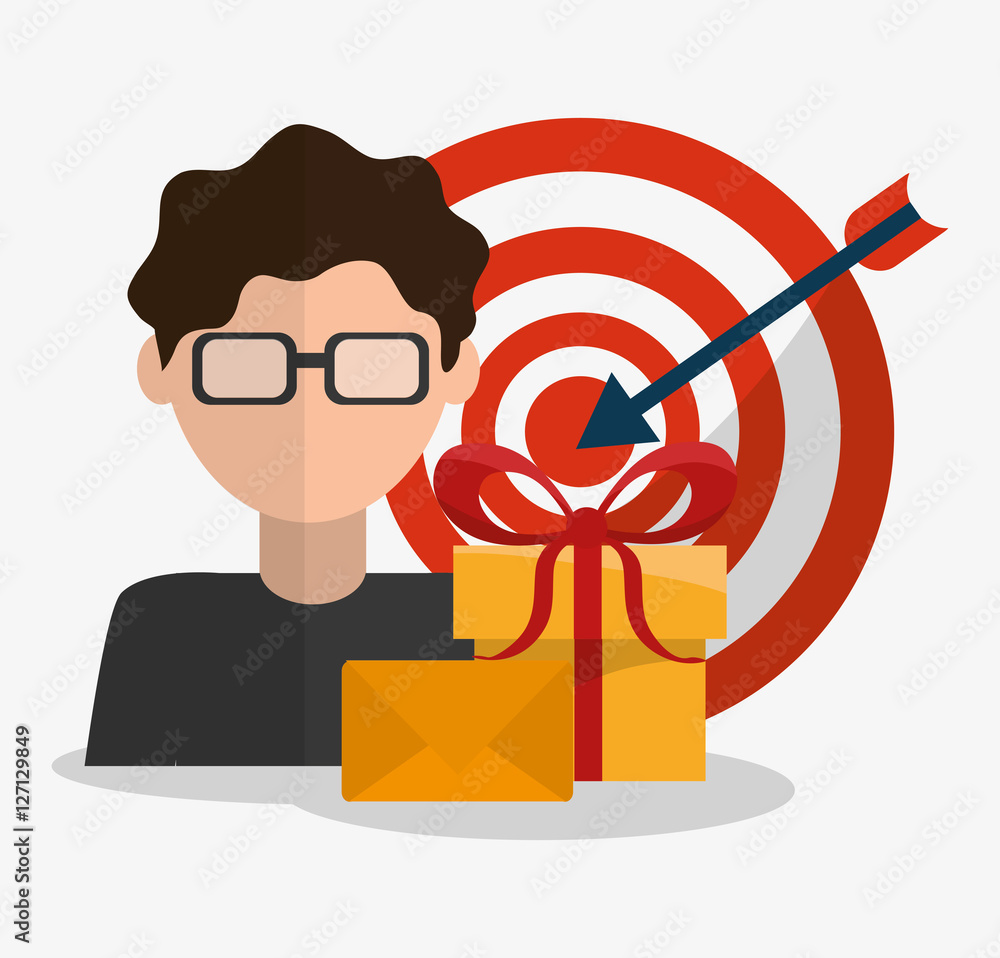 Gift avatar and target icon. Digital marketing media ecommerce seo and business theme. Isolated design. Vector illustration Stock Vector | Adobe Stock Gift avatar and target icon. Digital marketing media ecommerce seo and business theme. Isolated design. Vector illustration Stock Vector | Adobe Stock