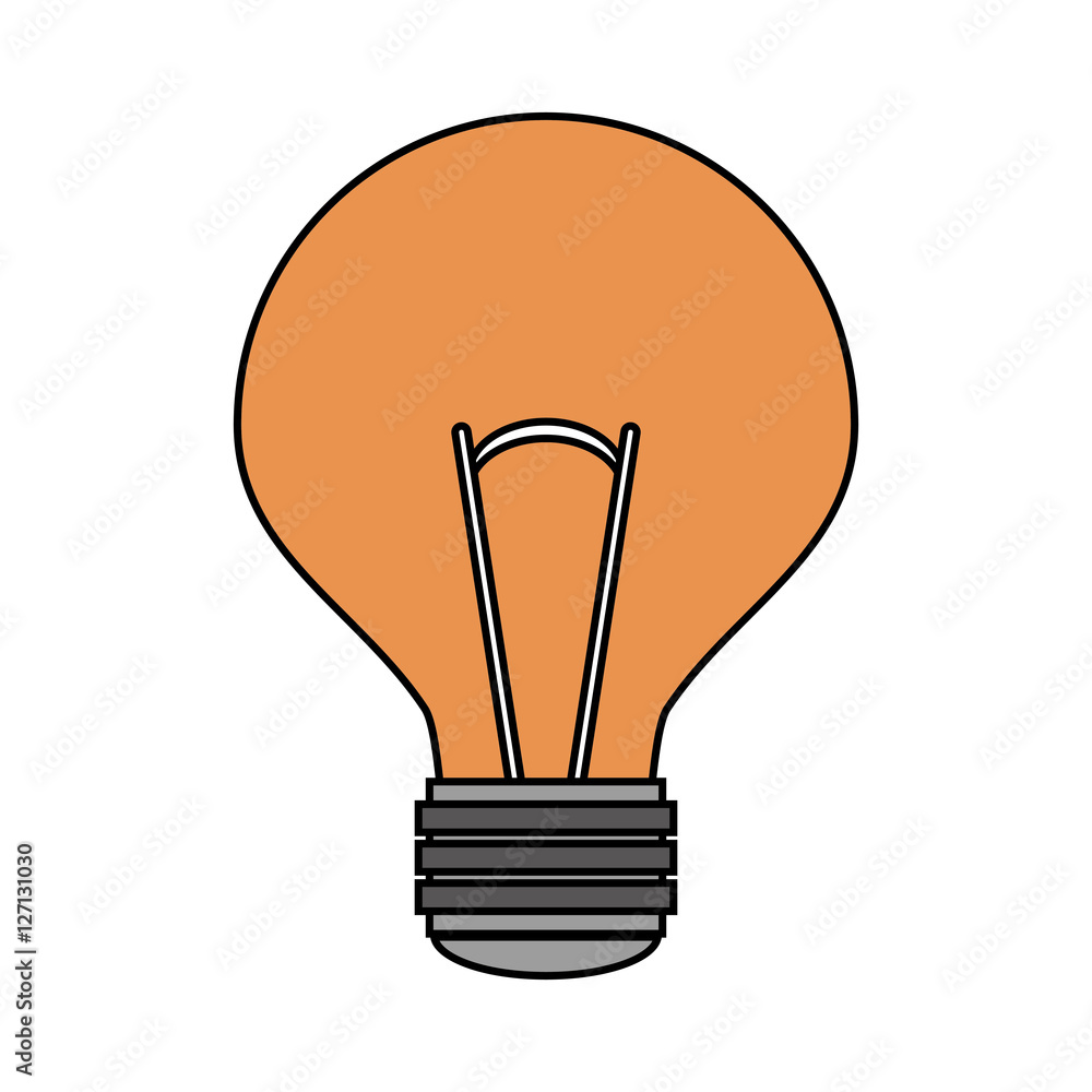 Light bulb icon. Energy power technology and electricity theme. Isolated design. Vector illustration Light bulb icon. Energy power technology and electricity theme. Isolated design. Vector illustration