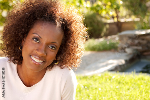 African American Woman Smiling. © digitalskillet1