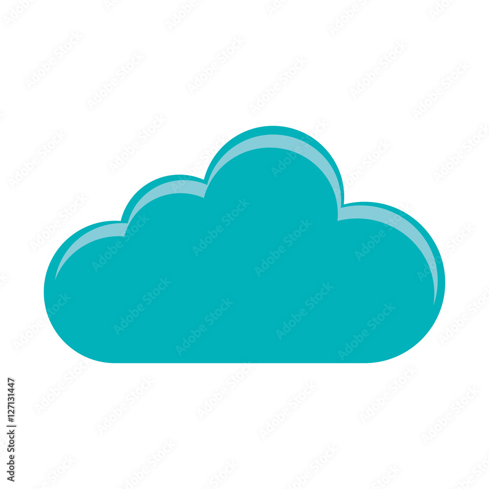 Cloud icon. Weather sky nature climate and season theme. Isolated design. Vector illustration Cloud icon. Weather sky nature climate and season theme. Isolated design. Vector illustration