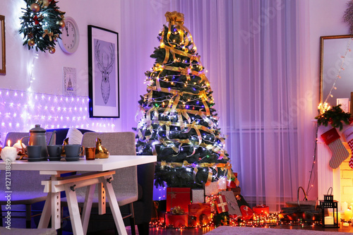Interior of living room dec...