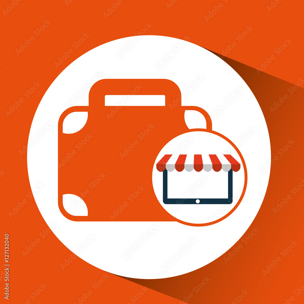online shop business suitcase design icon vector illustration eps 10 online shop business suitcase design icon vector illustration eps 10