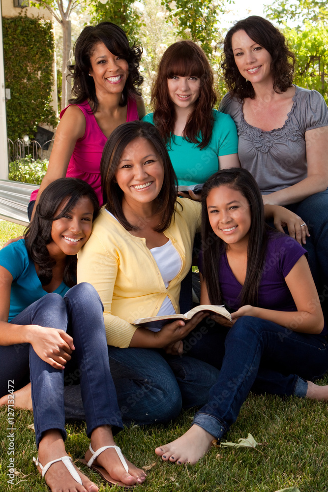 Fototapeta premium Mothers and daughters. Diversity.
