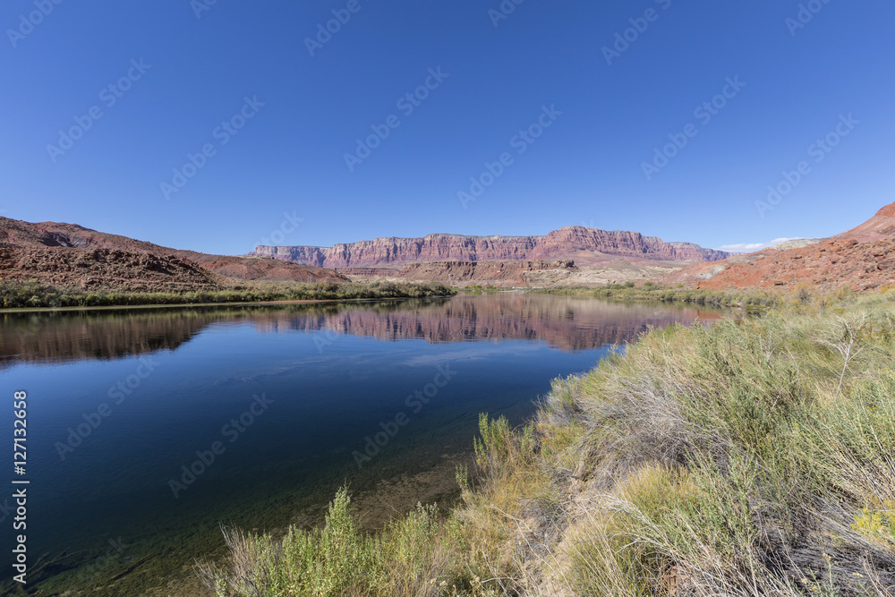 Colorado river near Lees Ferry at Glen Canyon National Recreation Area in Northern Arizona.