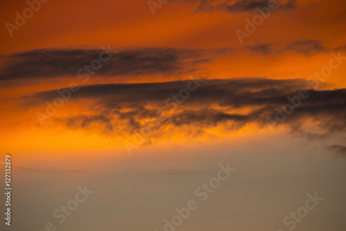 Sunset sky and cloud, Colorful sky in twilight time © chamnan phanthong