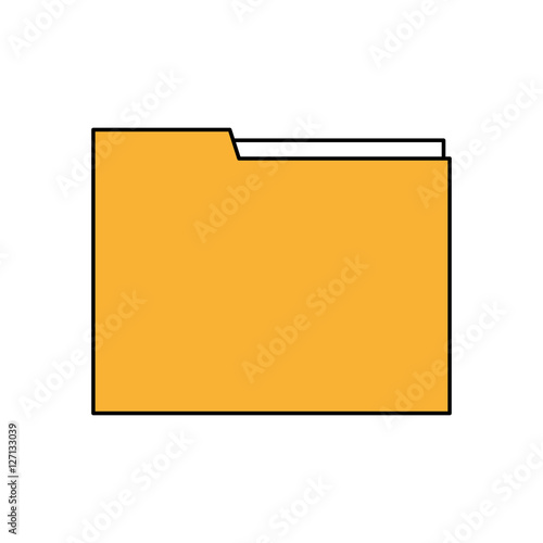 File icon. Folder document data archive and storage theme. Isolated design. Vector illustration