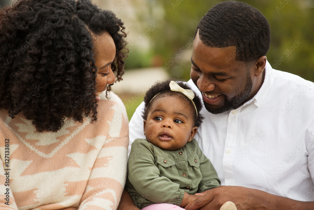 Happy family. Mother father and baby girl. Happy family. Mother father and baby girl.