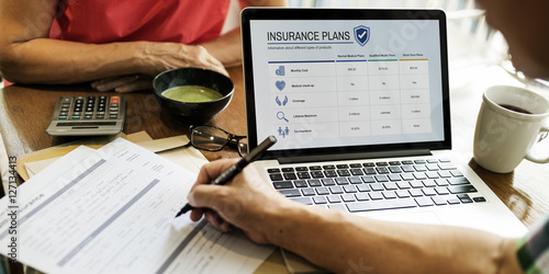 Senior Adult Life Insurance Healthcare Concept