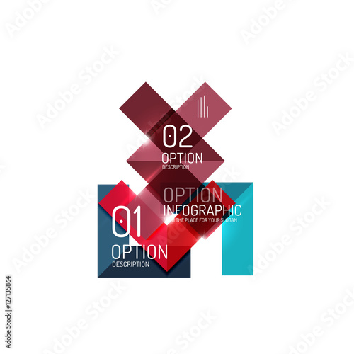 Free Download Abstract background, geometric infographic option templates - GFXLoad