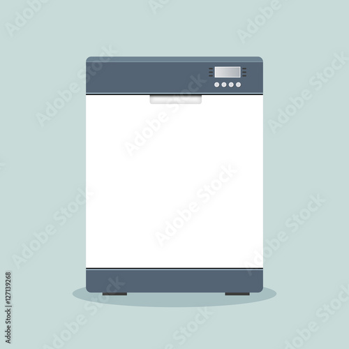 dishwasher icon flat design