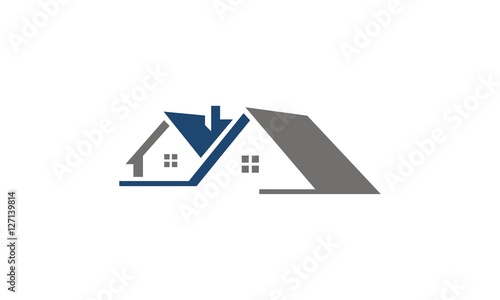 Real Estate concept vector logo design template.Creative business symbol. Building
