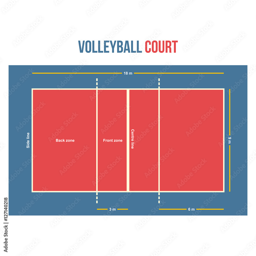 volleyball court diagram | Volleyball court diagram, Human body systems  projects, Mind map