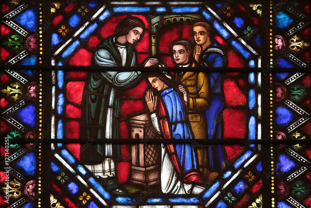 Stained glass window. St. Bartholomew's Episcopal Church. Stained glass window. St. Bartholomew's Episcopal Church.