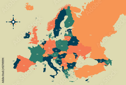 Europe Vector Map