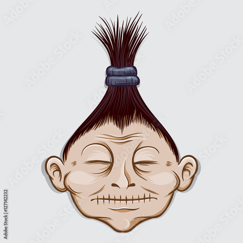 Creepy Old Woman Shrinking Head