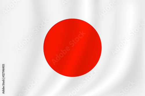 はためく日本国旗