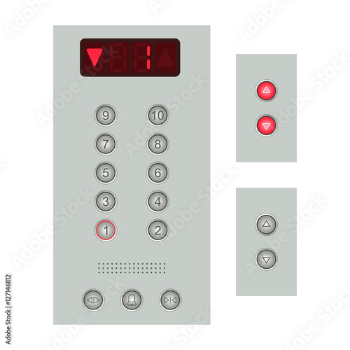 elevator buttons panel