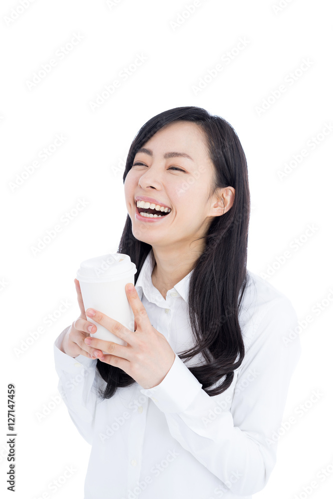 コーヒーを飲む女性 コーヒーを飲む女性