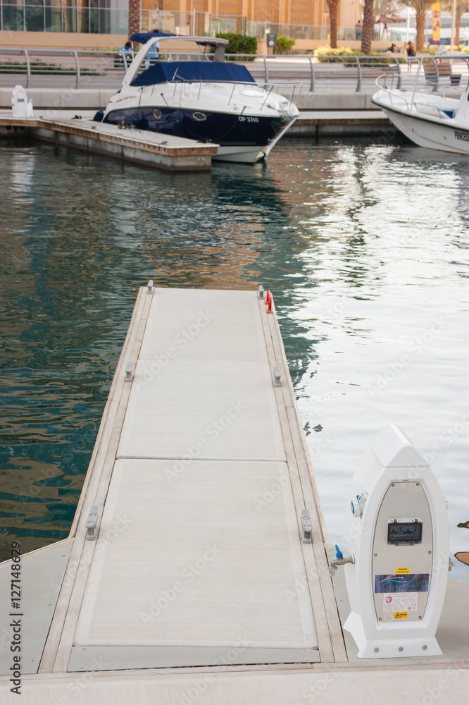 Fototapeta premium pier for boats and yachts