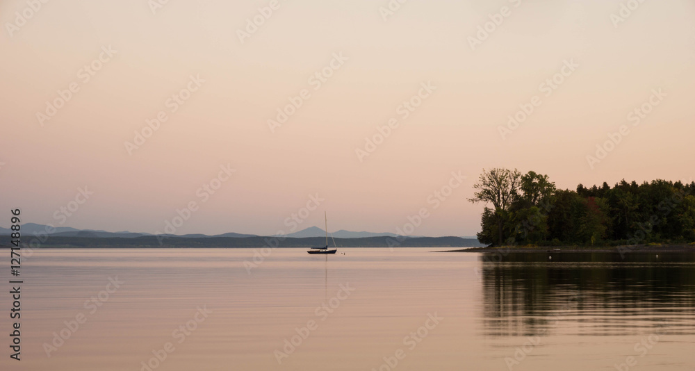 river landscape in the Adirondacks in New York in the fall river landscape in the Adirondacks in New York in the fall