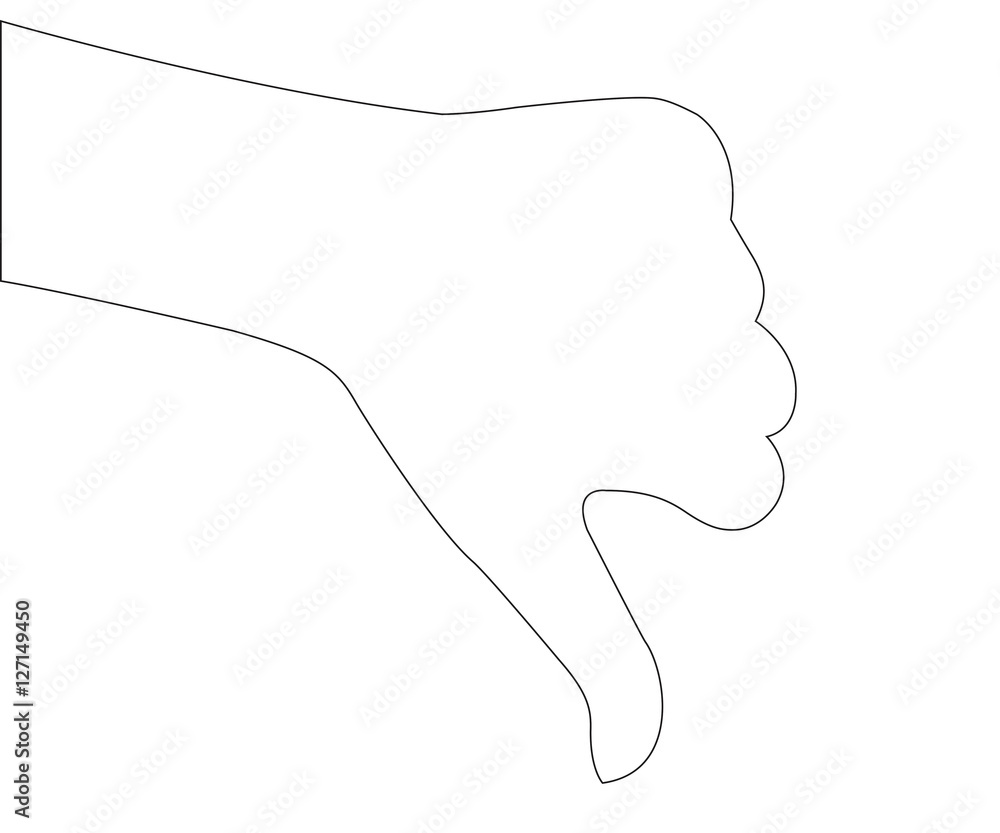 Obraz premium Hand Path on the white background