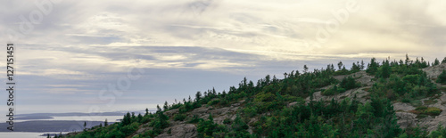 Cadillac mountain in Acadia National Park in Maine