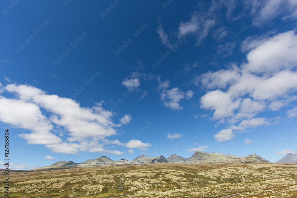 Mountains in Rondane national park norway