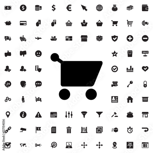 shopping cart icon illustra...