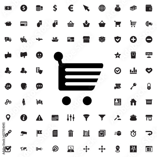 shopping cart icon illustra...