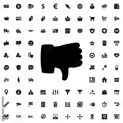 dislike icon illustration