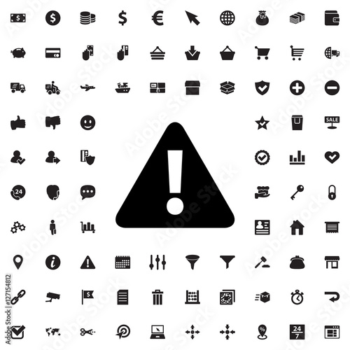 warning icon illustration