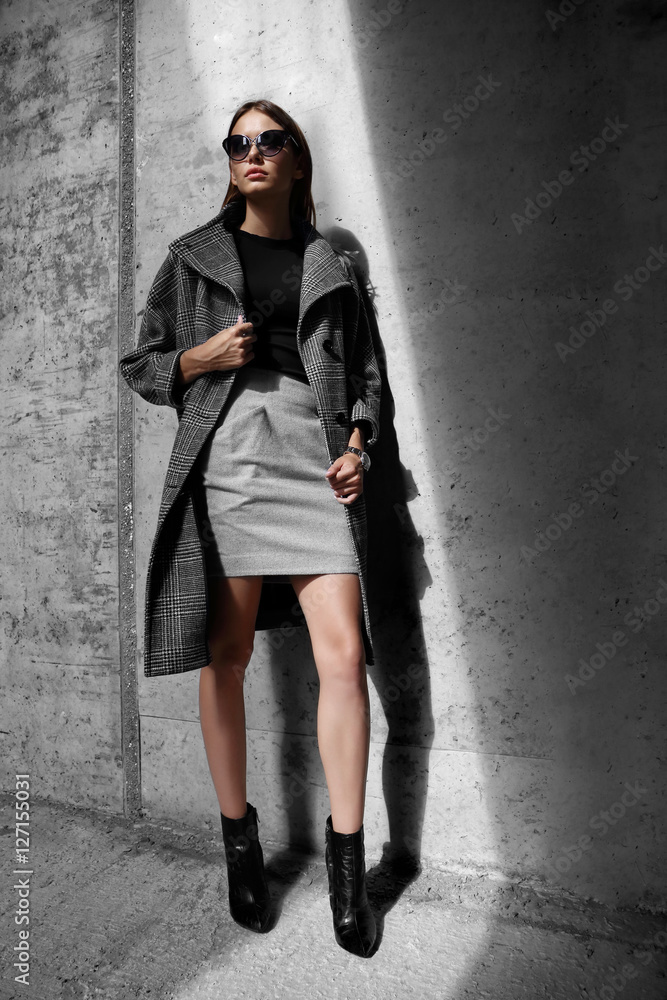 high fashion portrait of young elegant woman outdoor. high fashion portrait of young elegant woman outdoor.