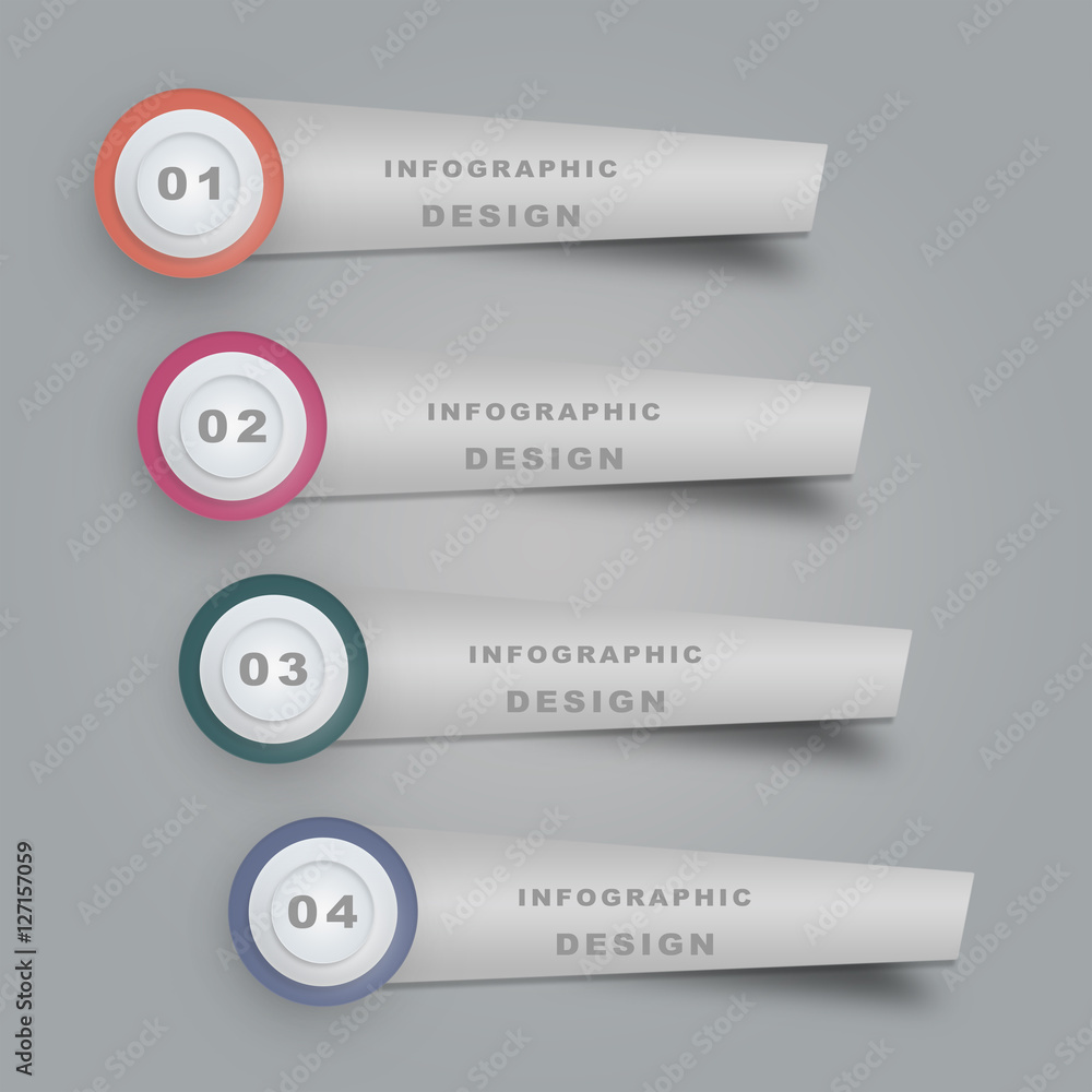 usiness concept timeline. Infograph template, realistic paper 4 steps infographic, vector banner can be used for workflow layout, diagram,presentation, education or any number option. usiness concept timeline. Infograph template, realistic paper 4 steps infographic, vector banner can be used for workflow layout, diagram,presentation, education or any number option.