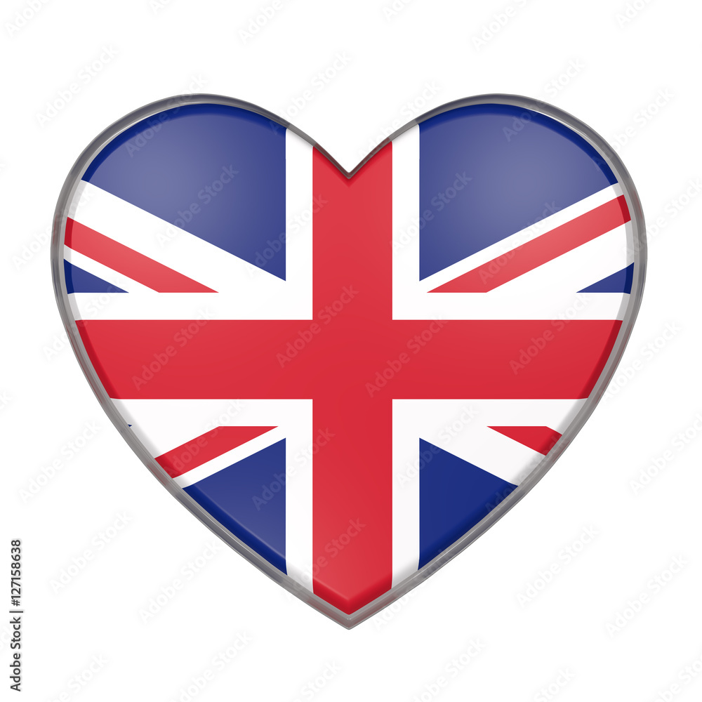 Fototapeta premium United Kingdom heart