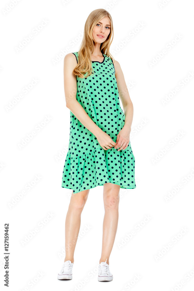 Fashion photo of young magnificent woman wearing fashionable summer clothes Fashion photo of young magnificent woman wearing fashionable summer clothes