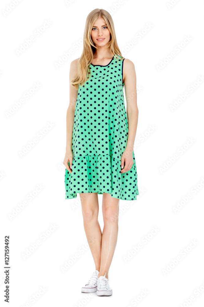 Fashion photo of young magnificent woman wearing fashionable summer clothes Fashion photo of young magnificent woman wearing fashionable summer clothes