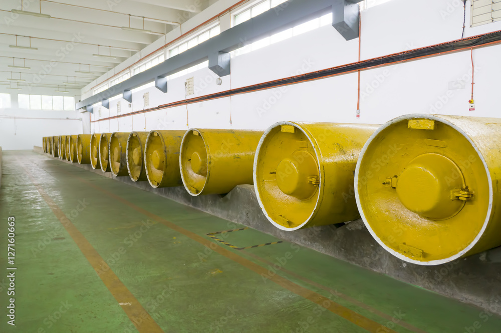 Chlorine storage area Stock Photo Adobe Stock