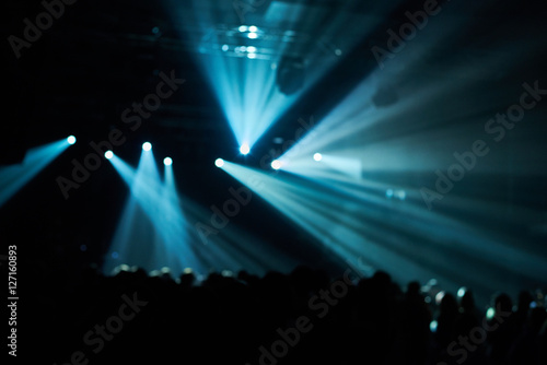 Concert lights shot with shallow depth of field.