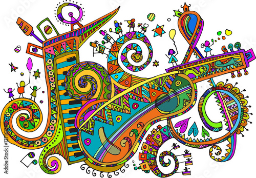 Music Festival in golden